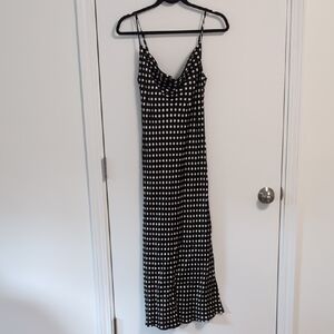 Zara Black and White Maxi Dress
